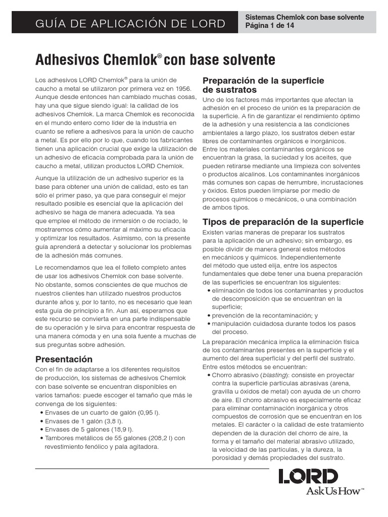 Chem Lok | PDF | Aluminio | Corrosión