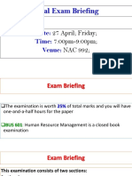 BUS 601-5 HRM Final Exam Briefing