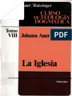 AUER, J. y RATZINGER, J., Curso de Teologia Dogmatica VIII, 1986