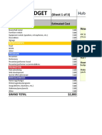 8) Event Budget Template