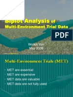 Biplot Analysis of MET Data