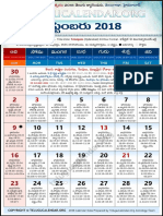 Telangana Telugu Calendar 2018 September