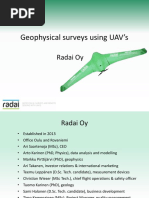 Geophysical Surveys Using Drones - A Saartenoja