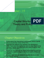 Chapter - 15: Capital Structure Theory and Policy