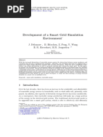 Development of A Smart Grid Simulation Environment