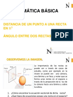 S8 - Distancia de Un Punto A Una Recta en R3. Angulo Entre Dos Rectas