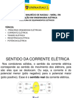 Grandezas elétricas e potência em equipamentos