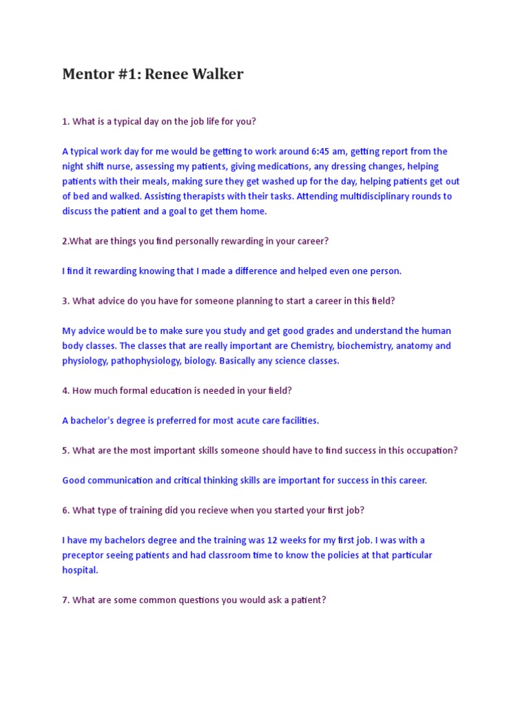 Capstone Interviews | PDF | Nursing | Patient