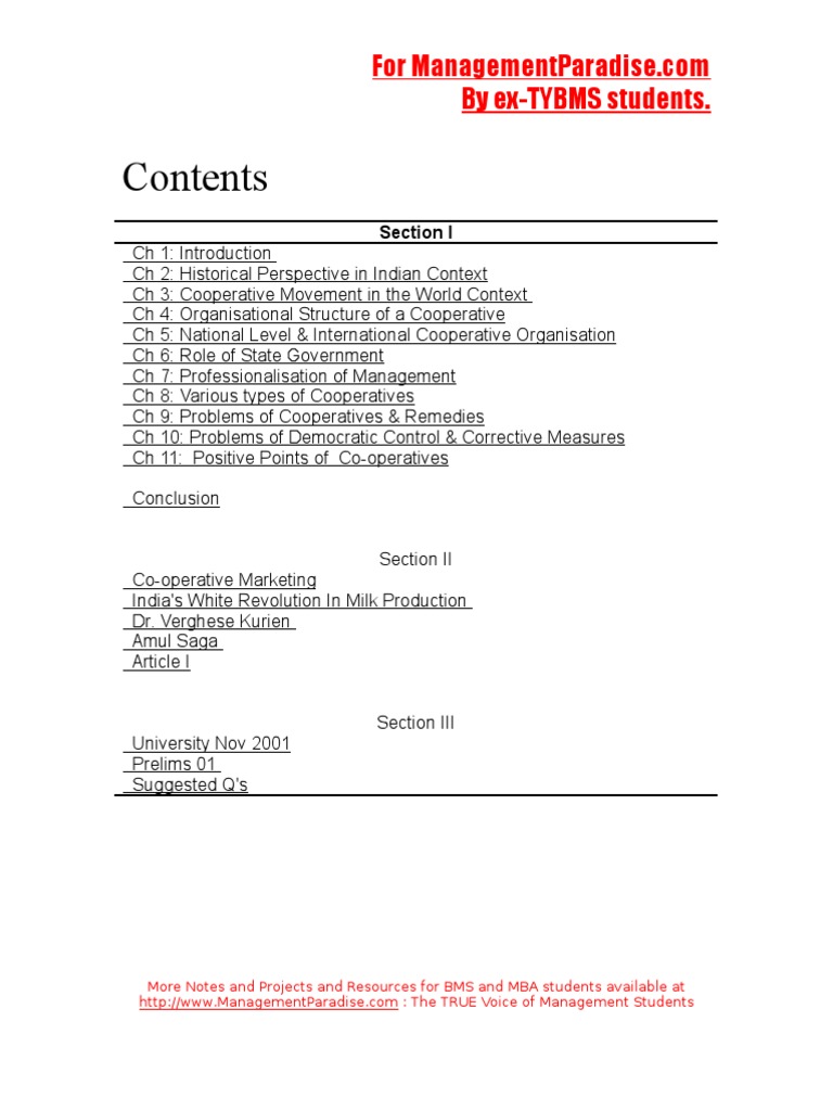 Cooperatives Full Notes Pdf Cooperative Reserve Bank Of India