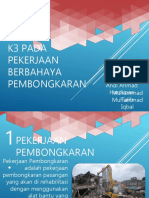 K3 PadaPekerjaan Pembongkaran