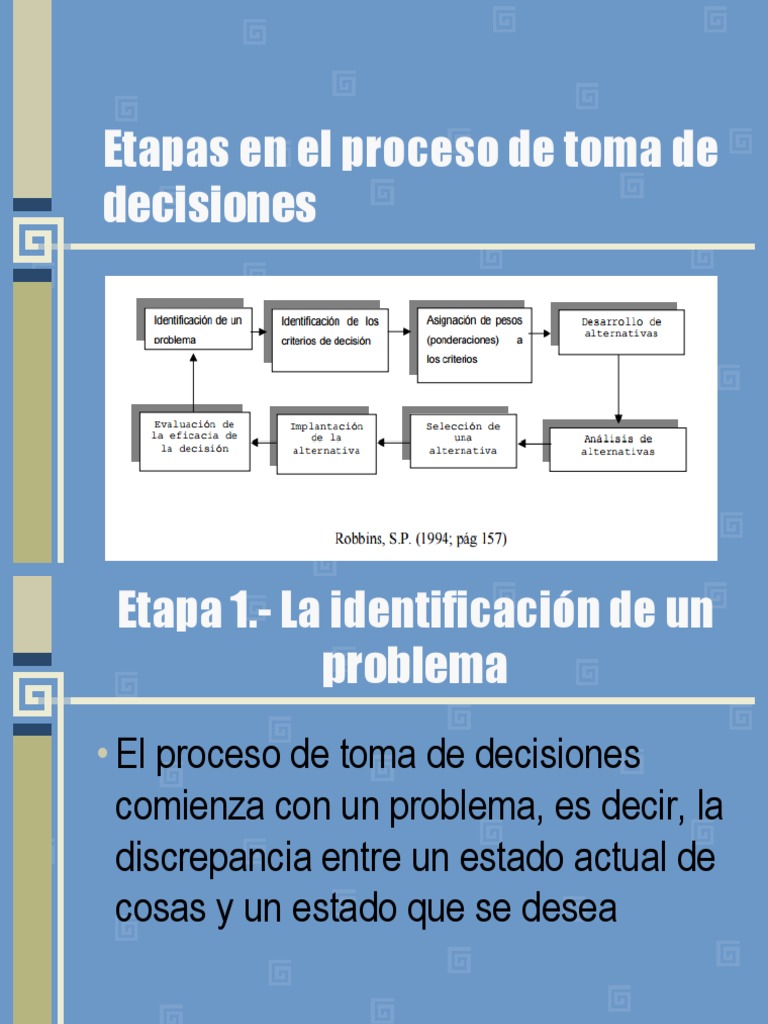 Etapas en El Proceso de Toma de Decisiones | PDF | Toma de decisiones ...