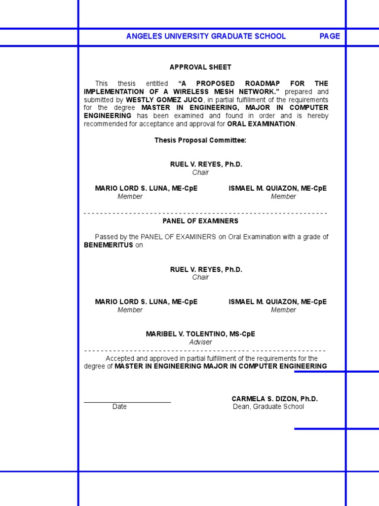 Approval Sheet Masters | PDF | Technology & Engineering