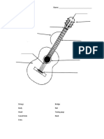 Guitar Anatomy Worksheet