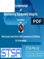Fundamental of Maintaining Equipment Integrity - Well Control