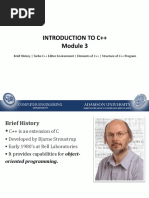 Module 3 - Intro to C++