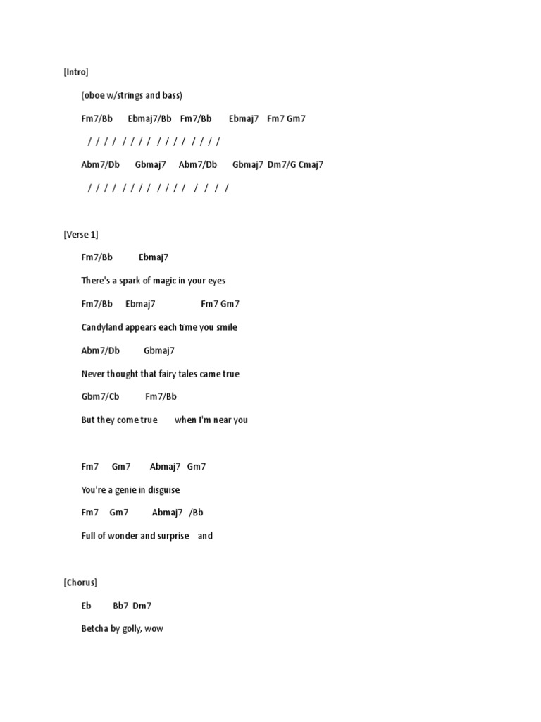 Betcha by Golly Wow | PDF
