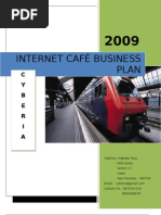 Internet Café Business Plan: C Y B E R I A