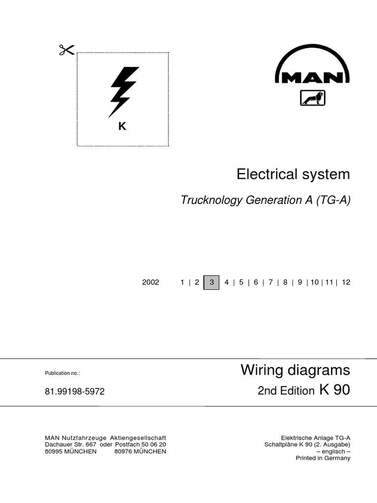 MAN TGA Wiring diagrams Electrical Connector Fuse