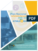 I. Plan Nacional de Formación Permanente 2016-2018 Actualizándonos