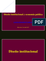 Diseño Institucional y Economia Publica