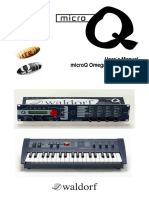 User S Manual Microq Omega/Lite/Keyboard