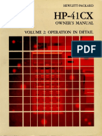 HP-41CX Owner's Manual Vol 2 PDF