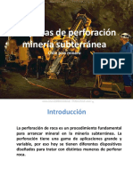 Curso Maquinas Perforacion Mineria Subterranea Minado Perforadoras Jumbo Frontal Boomer Aplicaciones Caracteristicas