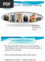 Download Presentation on Industrial Training Project by BHAWANACHAWLA SN37631048 doc pdf
