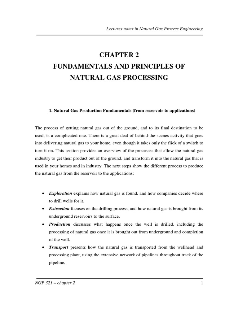 Natural Gas Processing Fundamentals | PDF | Natural Gas Processing ...