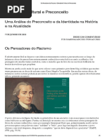 Os Pensadores Do Racismo _ Identidade Cultural e Preconceito