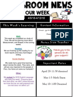 Weekly Newsletter Powerpoint April 13