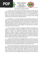 Sample Narrative Report On Election Of Officers