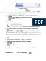 Date of Application Unit No. Name of Application Contact No. Nric No. Occupancy Owner Tenant To: Segar Apartment Management Corporation