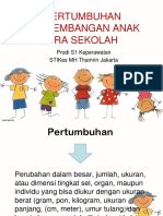 Tumbuh Kembang Anak Pasekolah