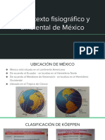 El Contexto Fisiográfico y Ambiental de México