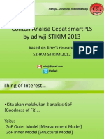 Contoh Analisa Cepat Smartpls