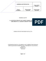 Estudio de Caso #2 La Gestión de Proyectos Aporta Poder Confiable y Crecimiento A La Remota Región Venezolana