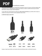 Tipos de Conectores USB y Mantenimiento | PDF | USB | Electrónica