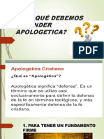 Por Qué Debemos Aprender Apologetica