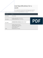 Chassis Physical Specifications for a QFX3500 Chassis