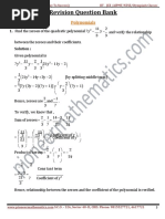 10th CBSE (SA - 1) Revision Pack Booklet - 2 (Maths)