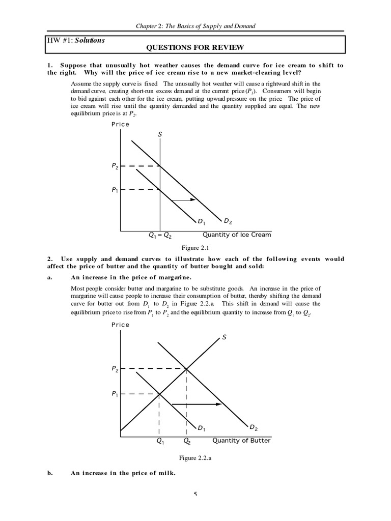 HW #1: Solutions: Questions For Review | PDF | Supply And Demand ...