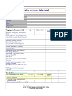 Solar Pumping System Customer Input Data Sheet