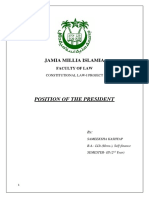 Jamia Millia Islamia: Position of The President