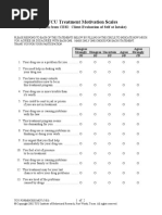 TCU Treatment Motivation Scales: (Taken From CESI: Client Evaluation of Self at Intake)