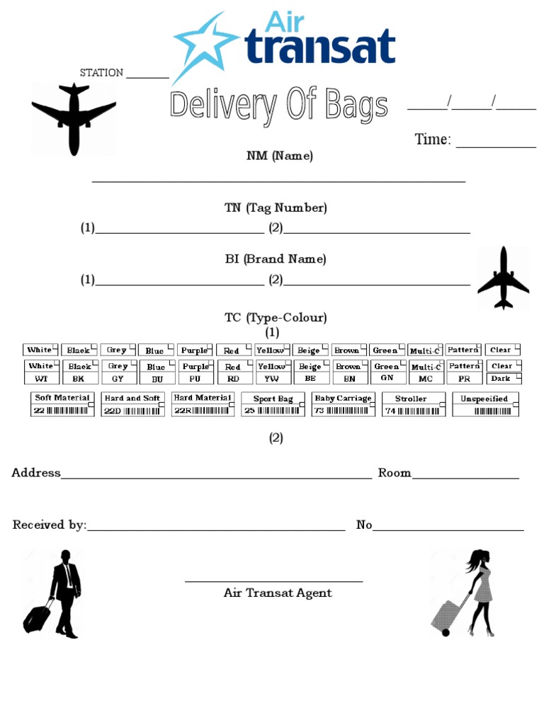 Air Transat Station Document Template | PDF | Teaching Methods ...