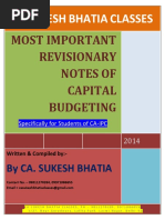 CA IPC Capital Budgeting Most Important Questions 1TR8KKBF