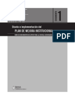 Diseño e Implementación Del Plan de Mejoras Institucional