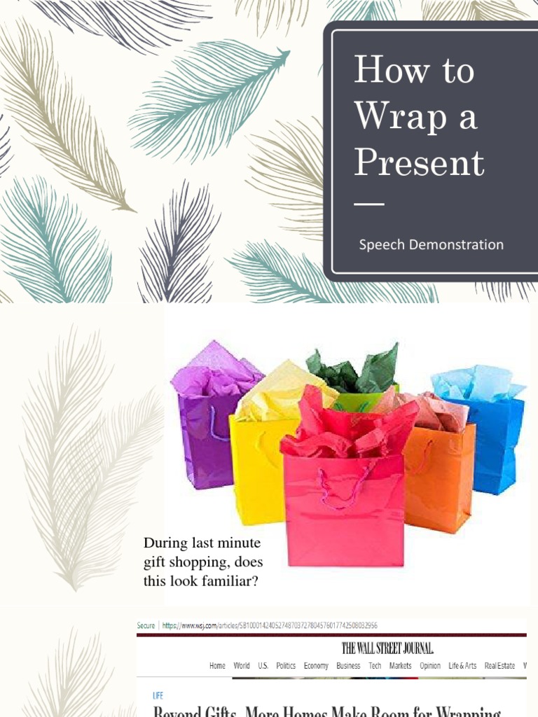 How To Wrap A Present Speech Demonstration PDF