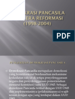 Demokrasi Pancasila Pada Era Reformasi (1998-2004)